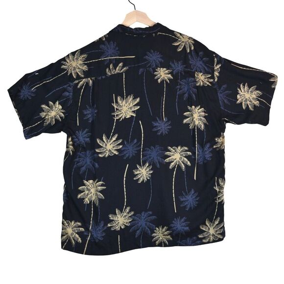 Vtg Quicksilver Silver Edition Pal Print Shirt Short Sleeve Large Button Y2K - Picture 2 of 7